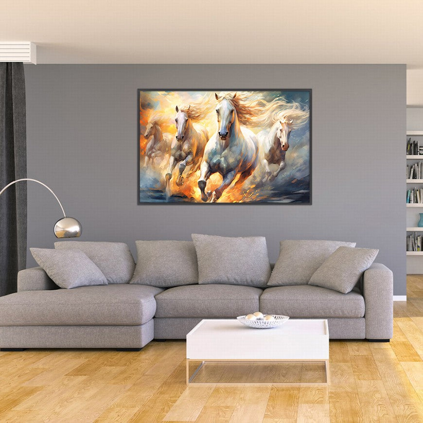 Rustic Rhythm: Horse Wall Art Piece