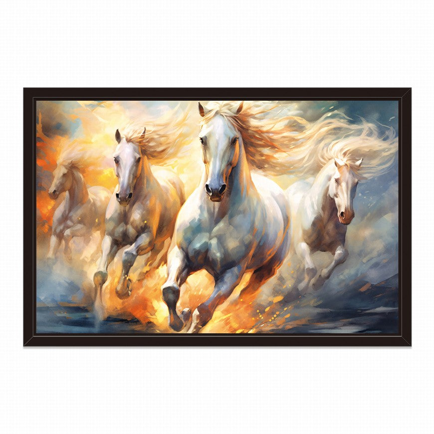 Rustic Rhythm: Horse Wall Art Piece
