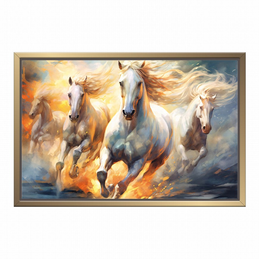Rustic Rhythm: Horse Wall Art Piece