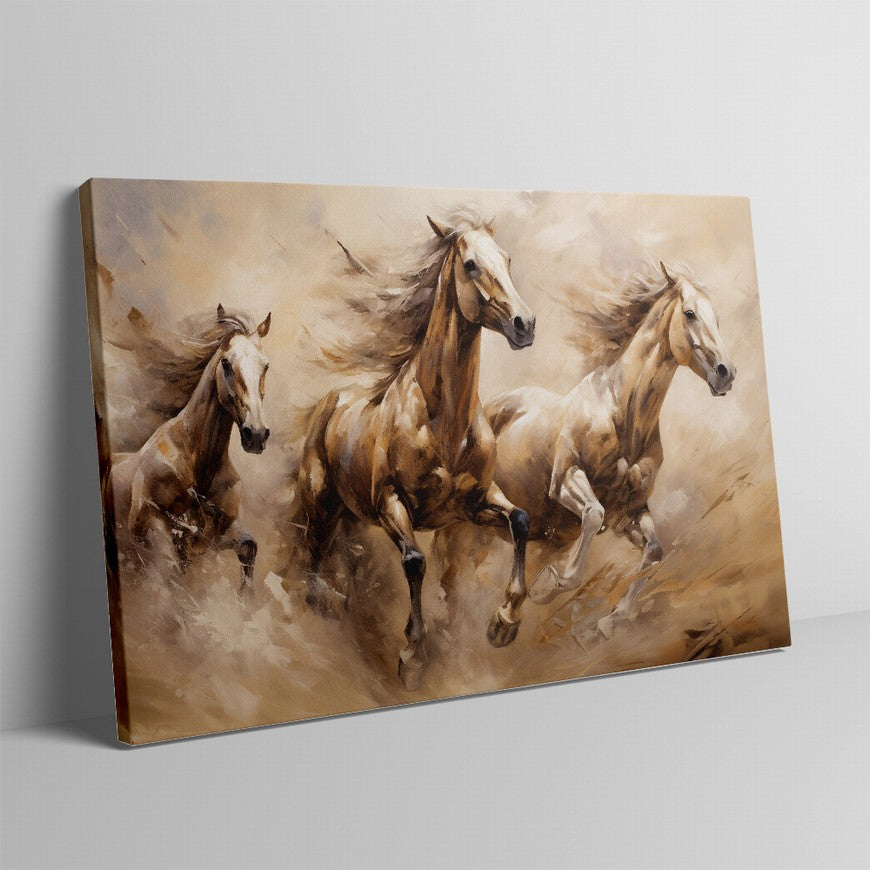Equestrian Essence: Horse Canvas Decor