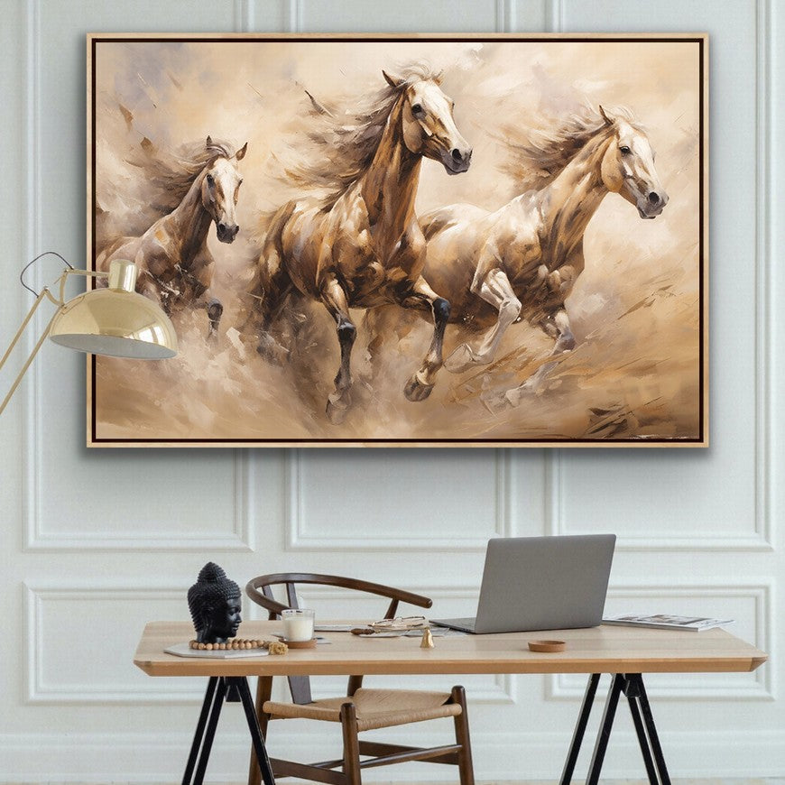 Equestrian Essence: Horse Canvas Decor