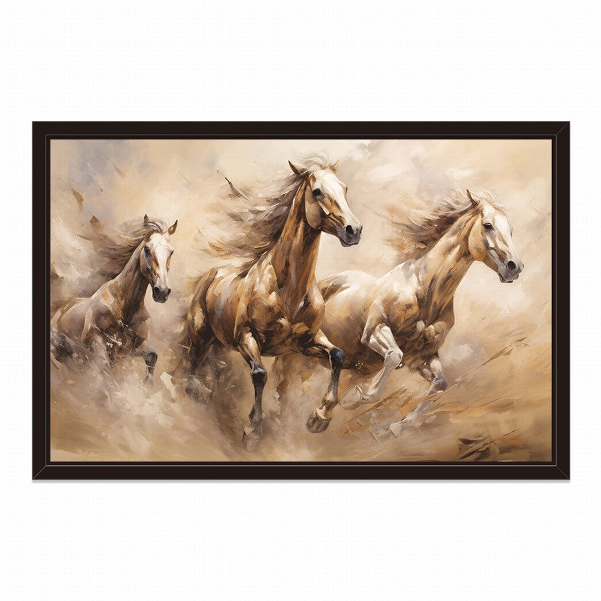 Equestrian Essence: Horse Canvas Decor