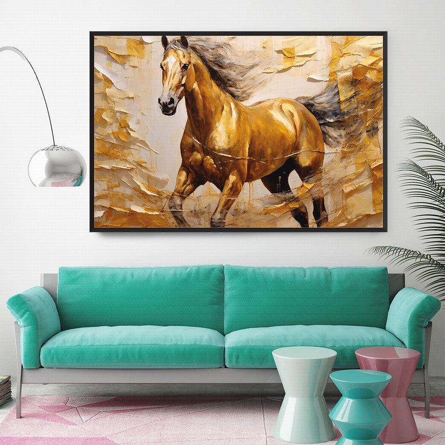 Serenade in Saddle: Horse Home Art