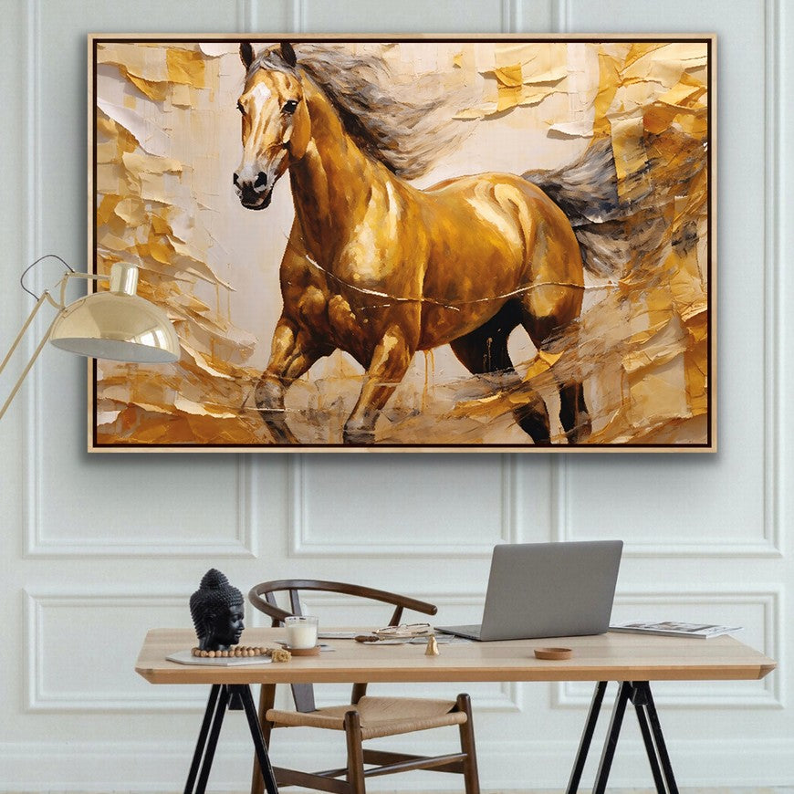 Serenade in Saddle: Horse Home Art