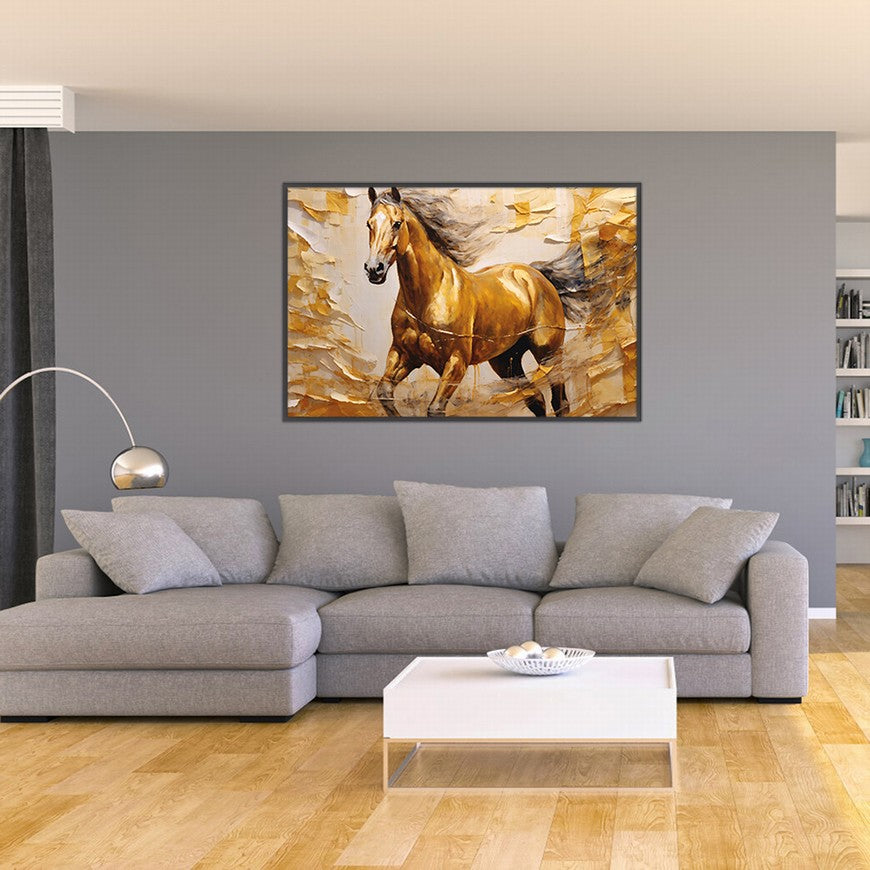 Serenade in Saddle: Horse Home Art