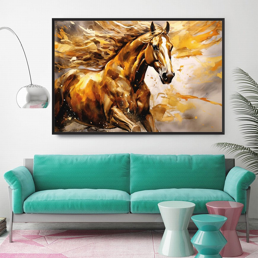 Vibrant Ventures: Horse Wall Art Print
