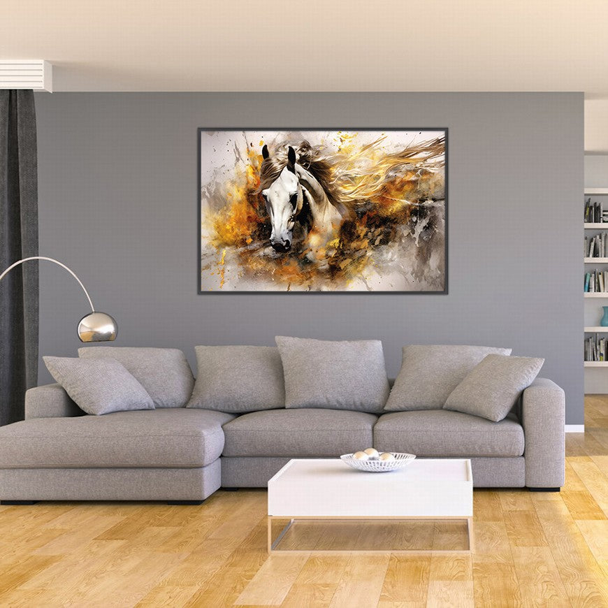 Stallion Symphony: Horse Canvas Artwork