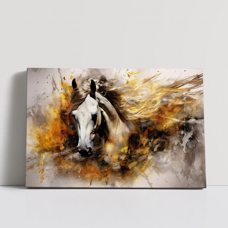 Stallion Symphony: Horse Canvas Artwork
