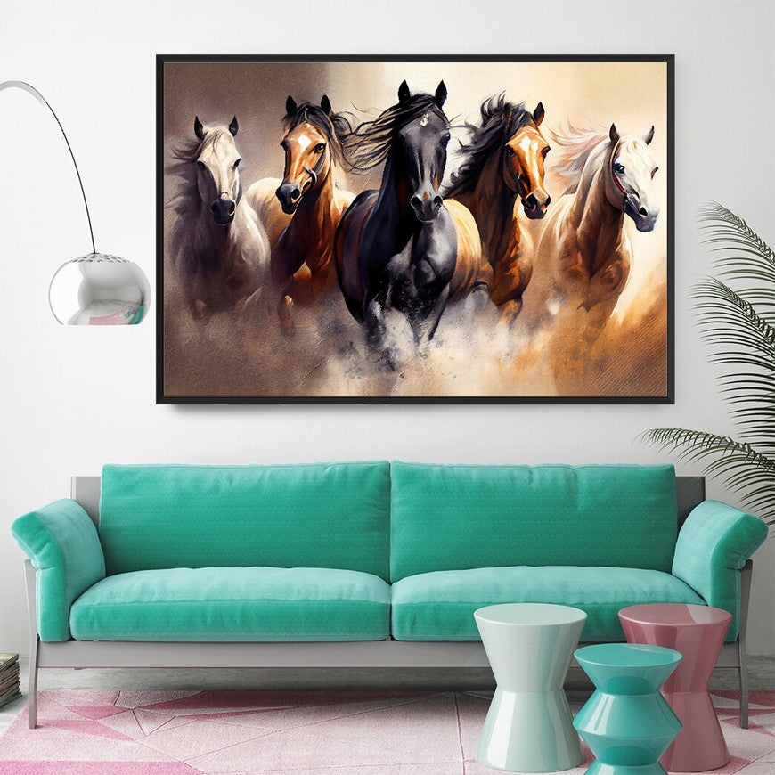 Tranquil Trails: Horse Wall Art Decor
