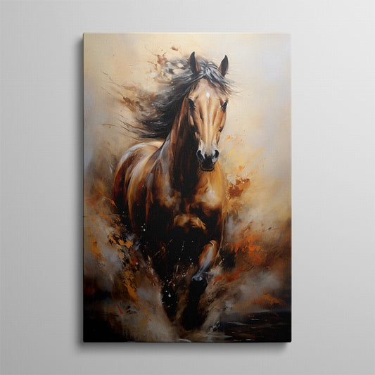 Majestic Meadow: Horse Canvas Print