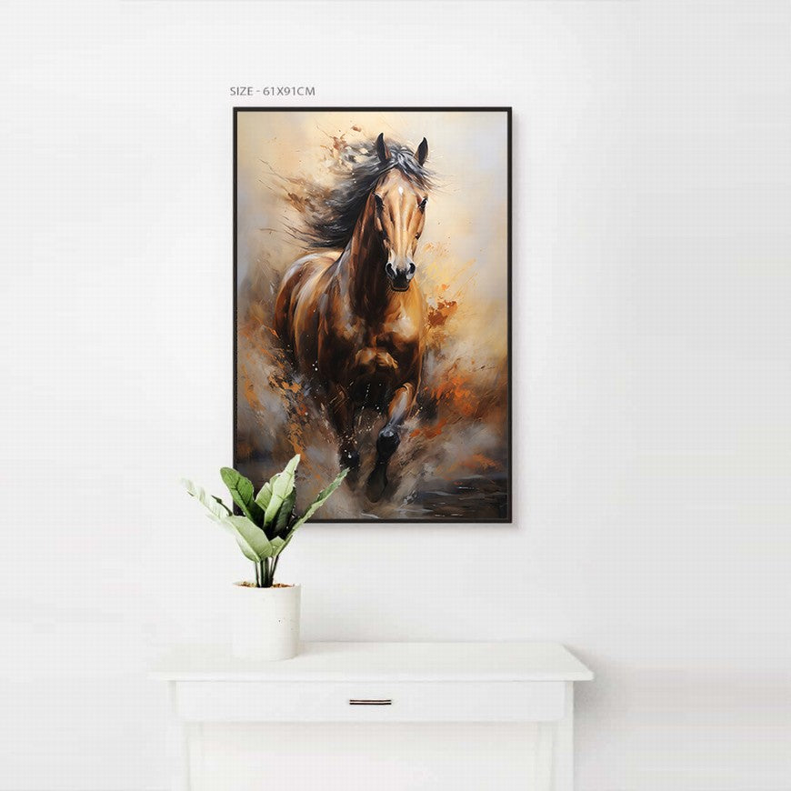 Majestic Meadow: Horse Canvas Print