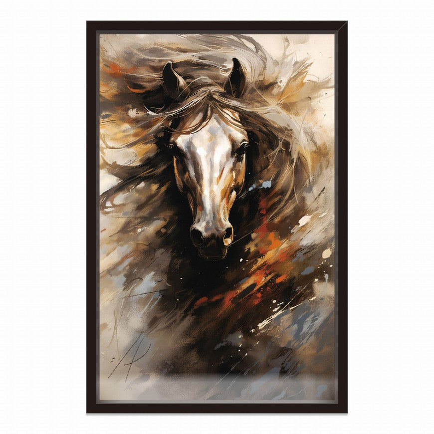 Graceful Gallop: Home Horse Canvas