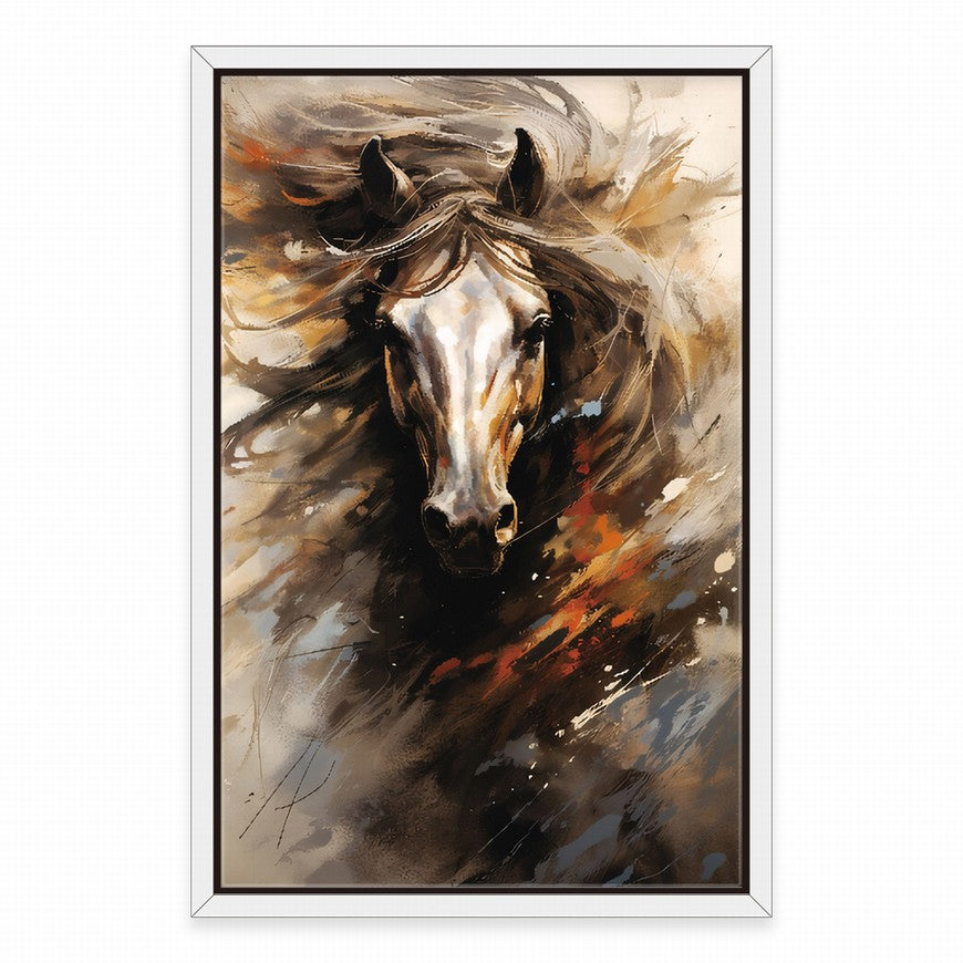 Graceful Gallop: Home Horse Canvas