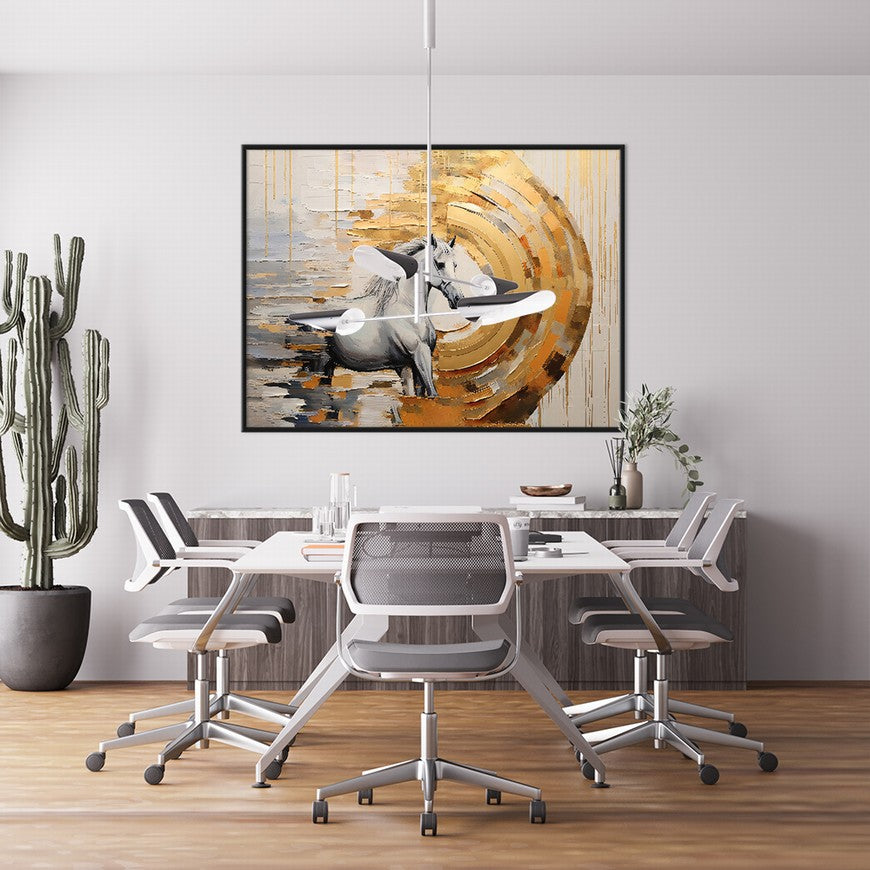 Grazing Grace: Horse Canvas Print