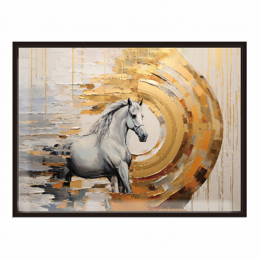 Grazing Grace: Horse Canvas Print