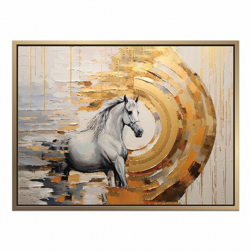 Grazing Grace: Horse Canvas Print