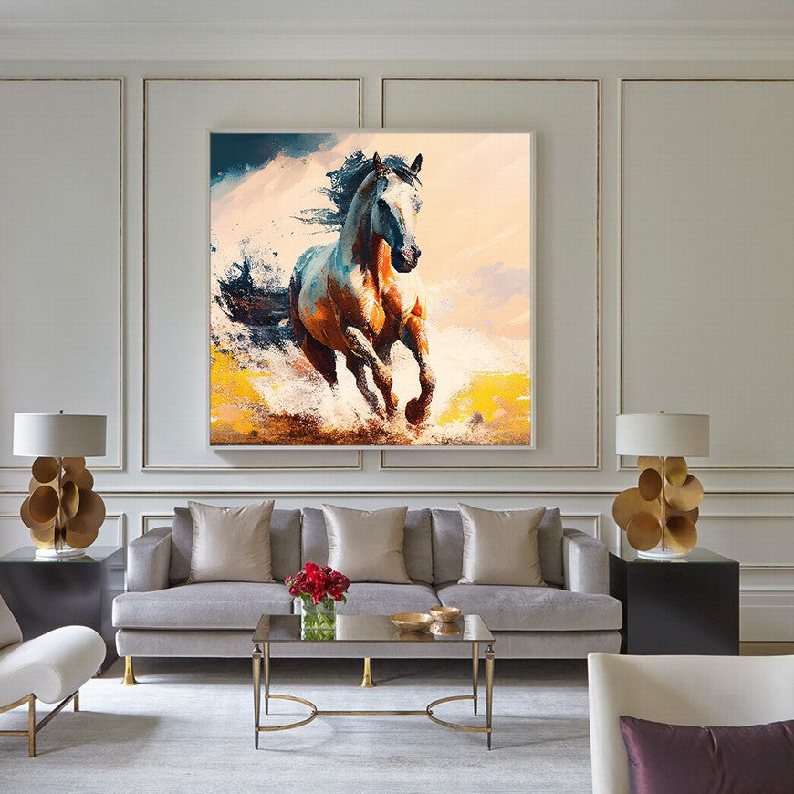 Tranquil Trails: Horse Wall Art Piece