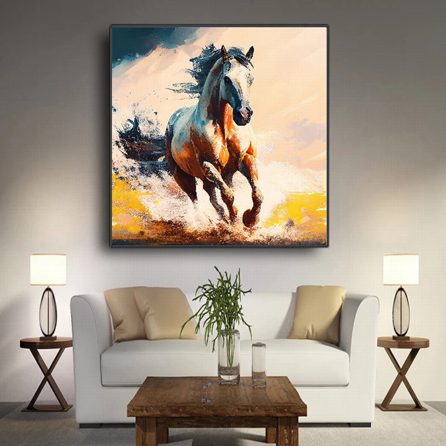 Tranquil Trails: Horse Wall Art Piece