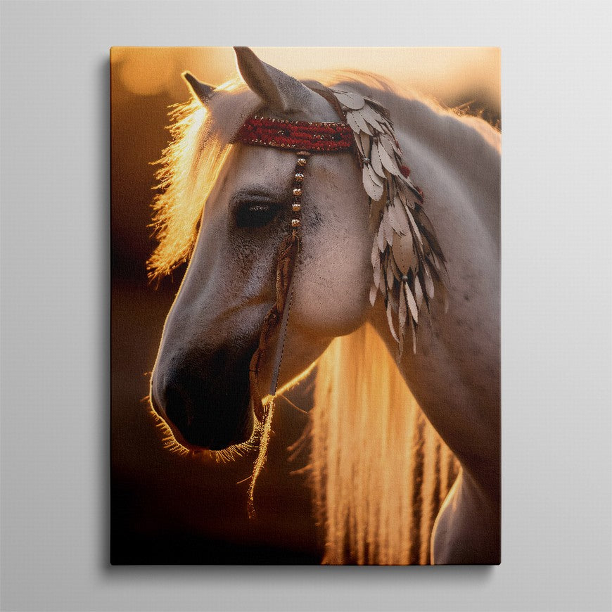 Whispers of Freedom: Horse Canvas Decor