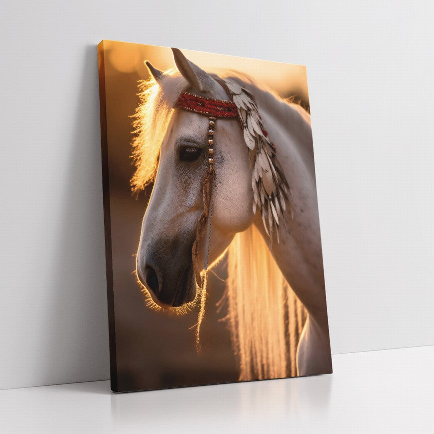Whispers of Freedom: Horse Canvas Decor