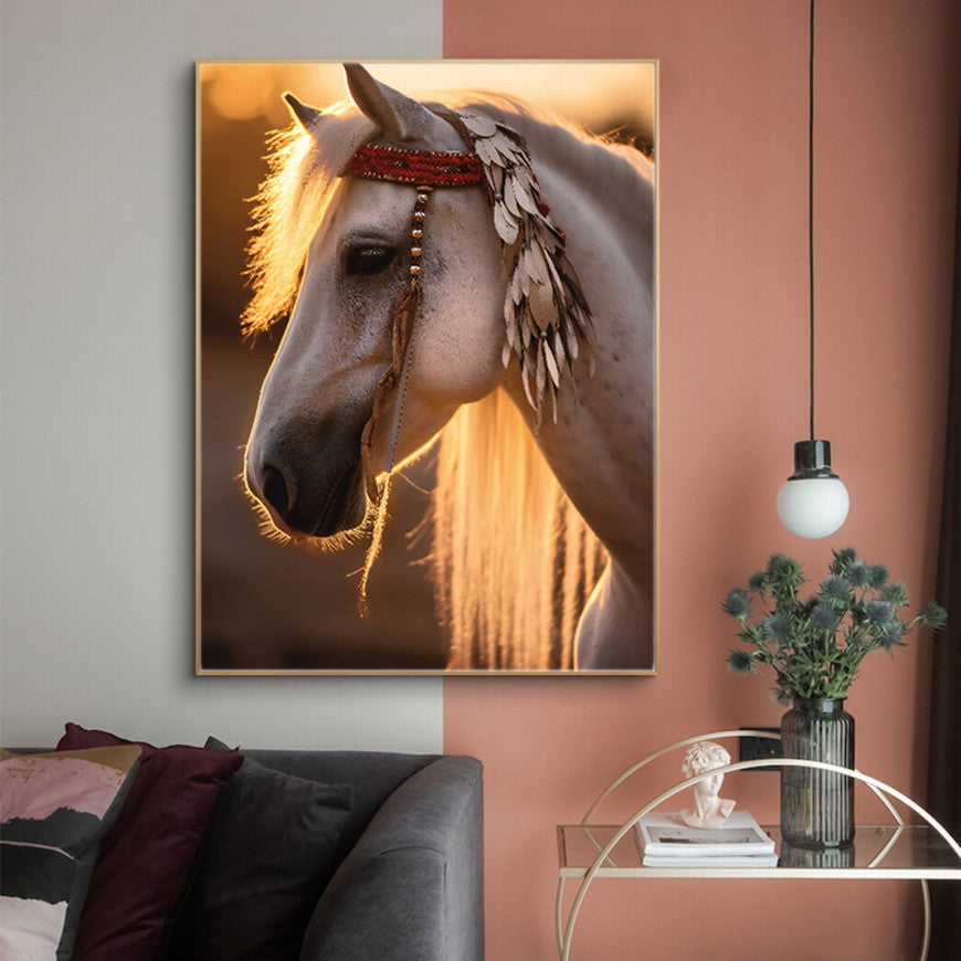 Whispers of Freedom: Horse Canvas Decor