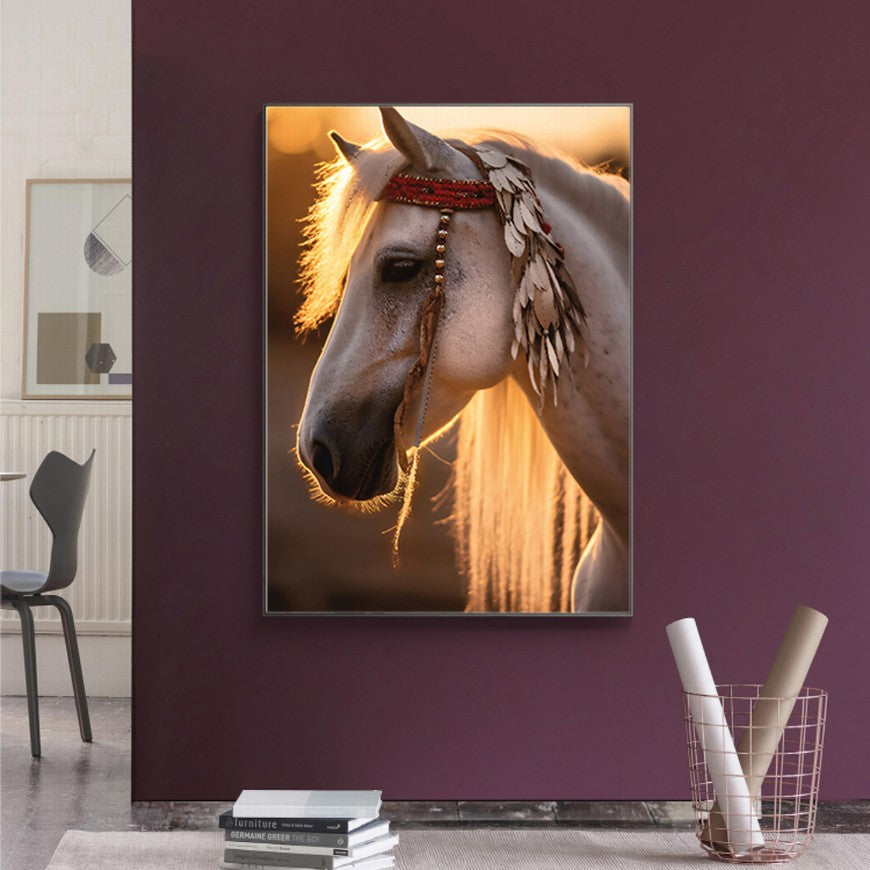 Whispers of Freedom: Horse Canvas Decor
