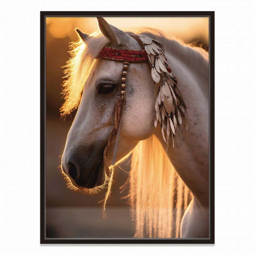 Whispers of Freedom: Horse Canvas Decor