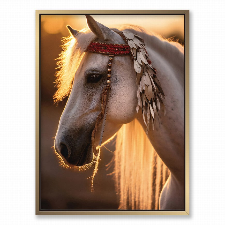 Whispers of Freedom: Horse Canvas Decor