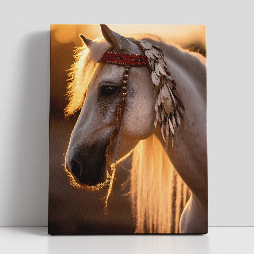 Whispers of Freedom: Horse Canvas Decor