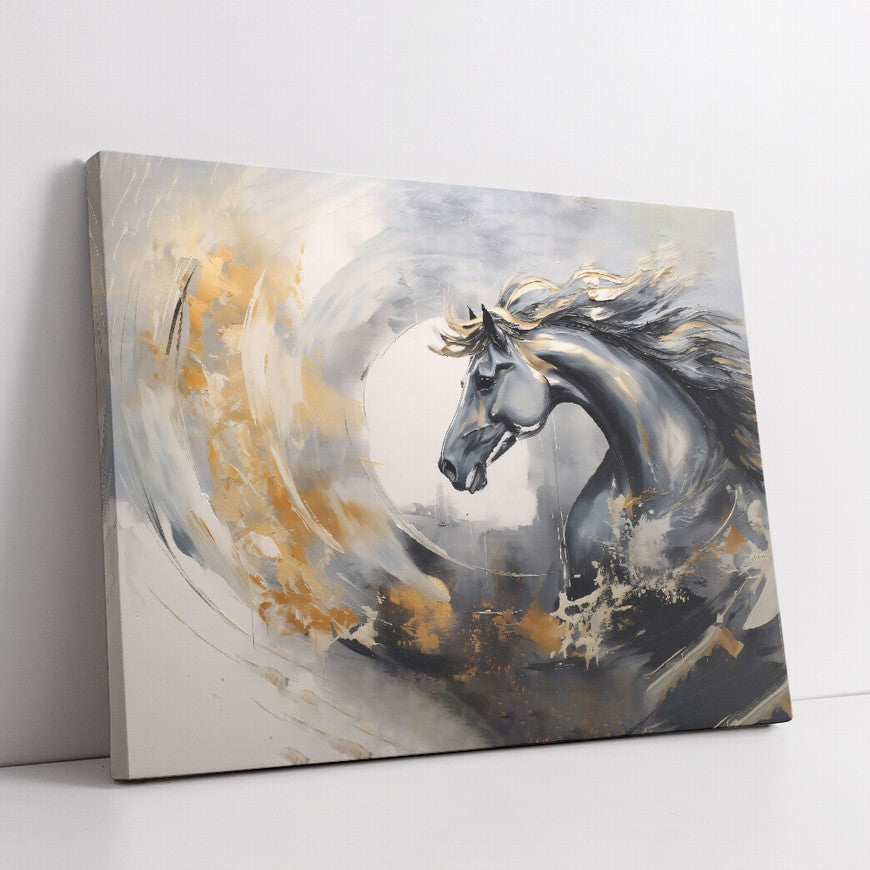 Equestrian Echoes: Horse Wall Canvas