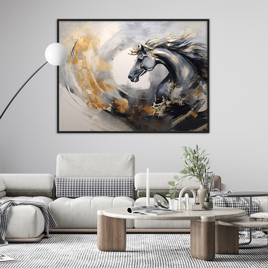 Equestrian Echoes: Horse Wall Canvas