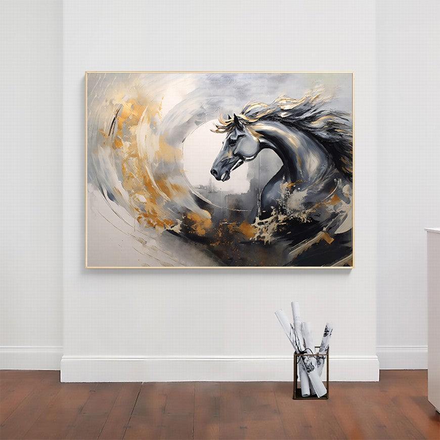 Equestrian Echoes: Horse Wall Canvas