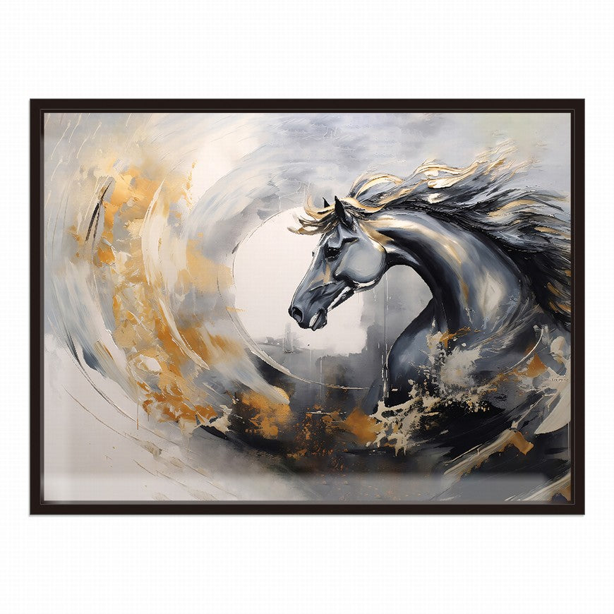 Equestrian Echoes: Horse Wall Canvas