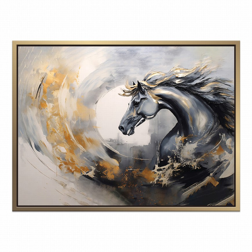 Equestrian Echoes: Horse Wall Canvas