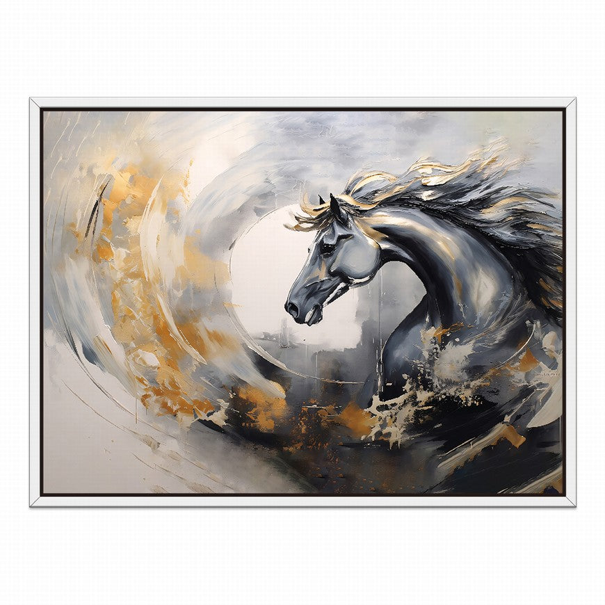 Equestrian Echoes: Horse Wall Canvas