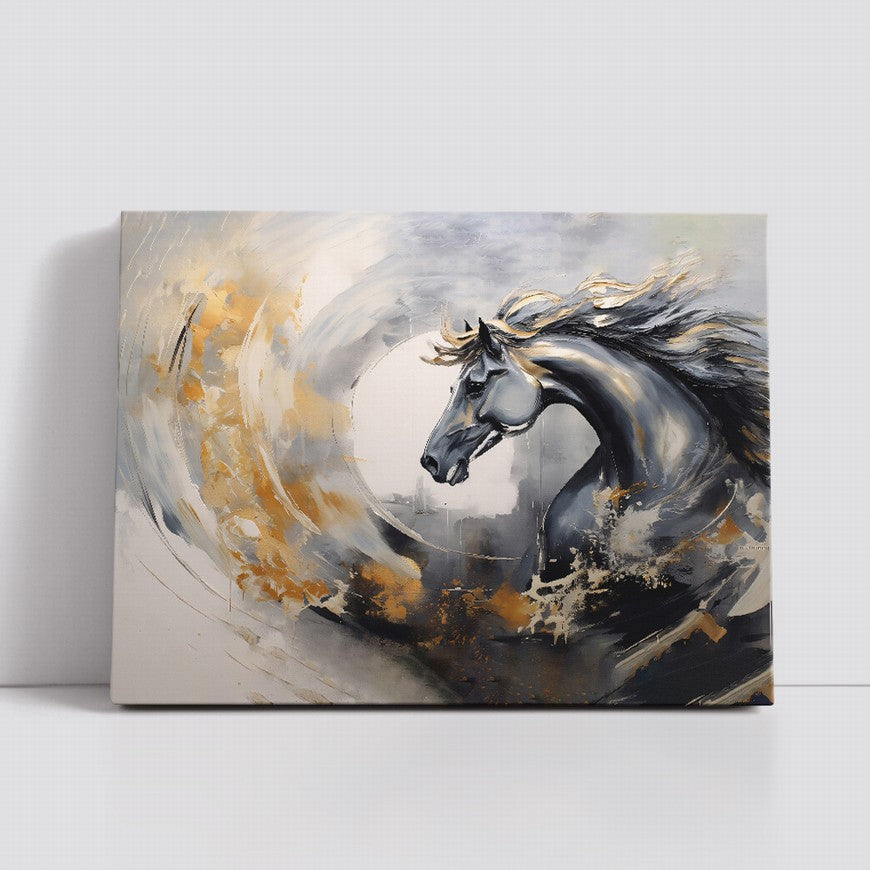 Equestrian Echoes: Horse Wall Canvas