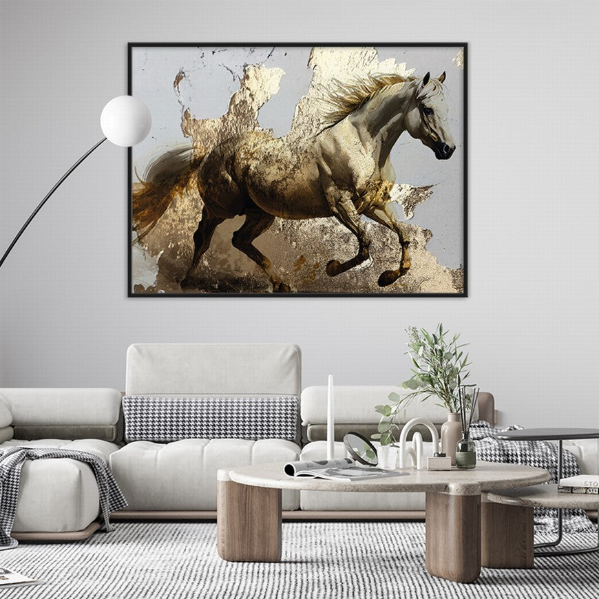 Nature's Nobility: Horse Canvas Artwork