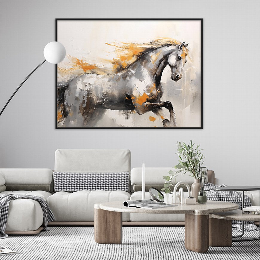 Rural Reflections: Horse Canvas Decor
