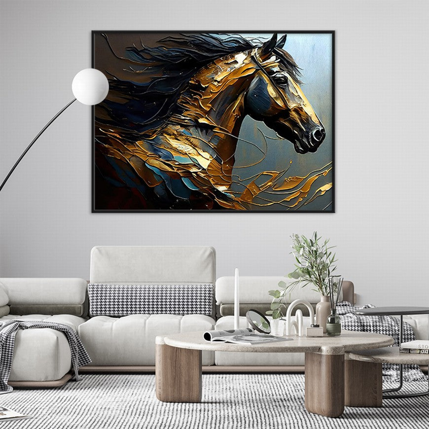 Vibrant Ventures: Horse Wall Art Piece
