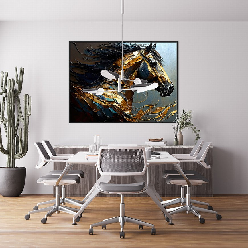Vibrant Ventures: Horse Wall Art Piece