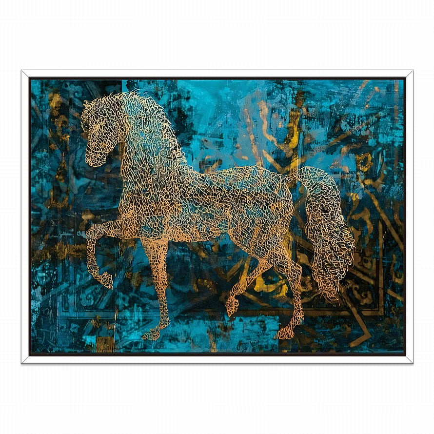 Golden Majesty Horse Gallops Free Canvas
