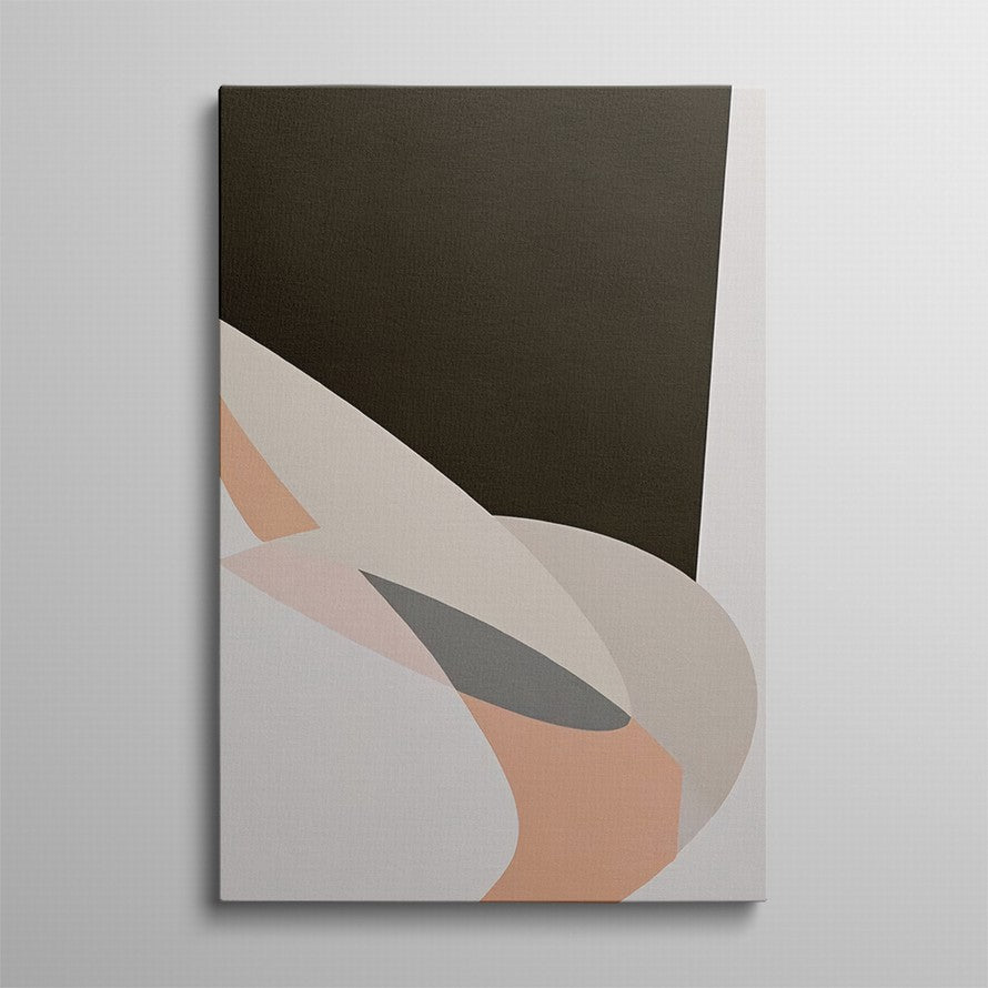 Pastel Pink and Black Wall Art Paper