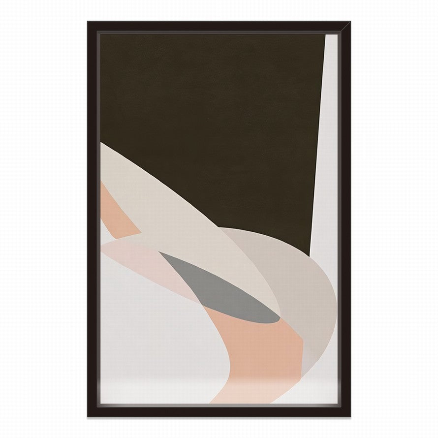 Pastel Pink and Black Wall Art Paper