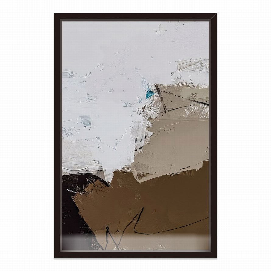 Touch of Earth Tones Abstract Oil Painting