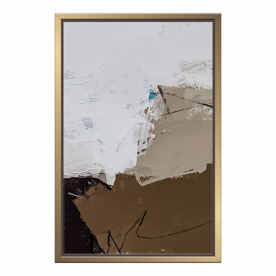 Touch of Earth Tones Abstract Oil Painting