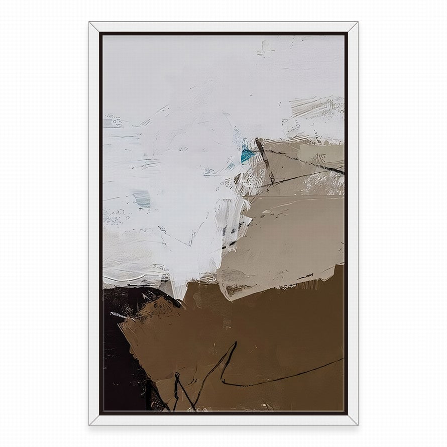 Touch of Earth Tones Abstract Oil Painting
