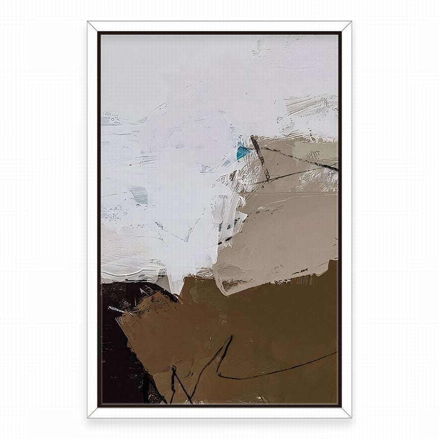 Touch of Earth Tones Abstract Oil Painting