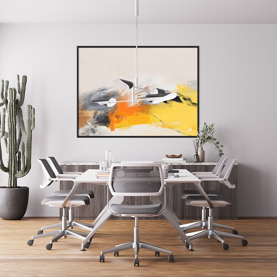 Yellow - Orange Flame of Colors Canvas