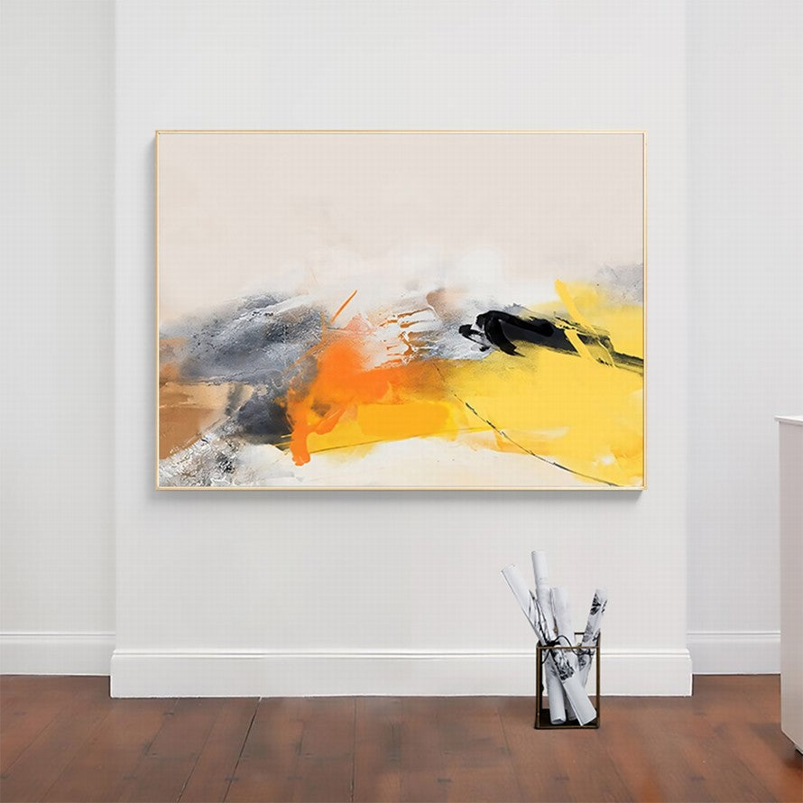 Yellow - Orange Flame of Colors Canvas
