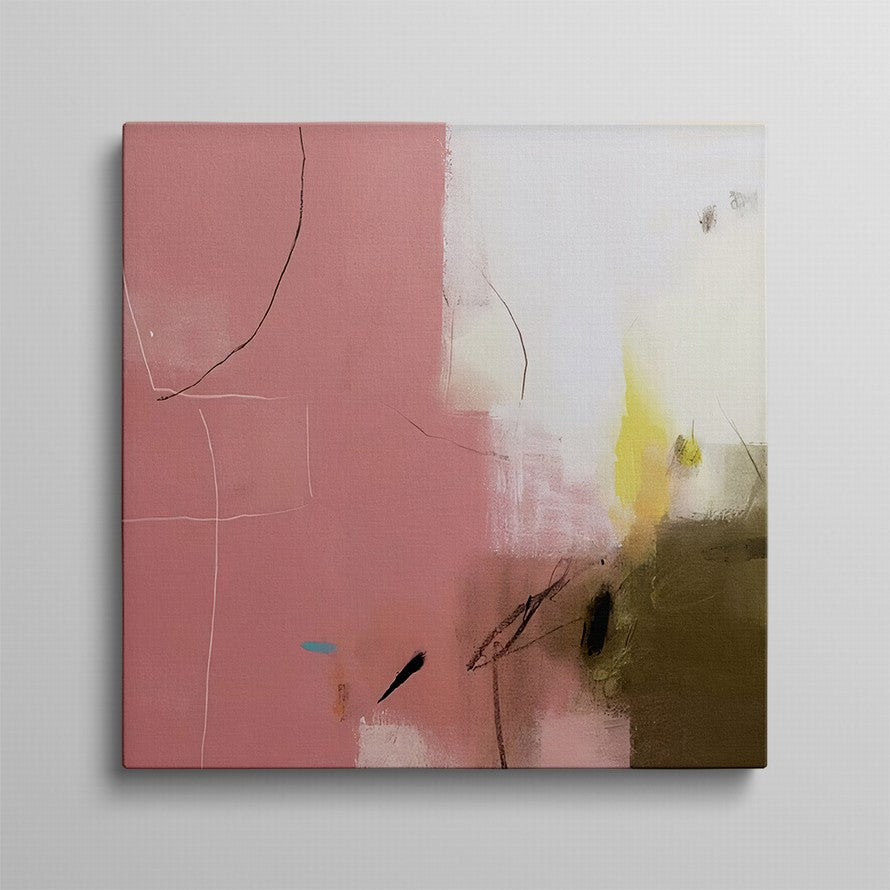 Pink Splash Oil Canvas Painting